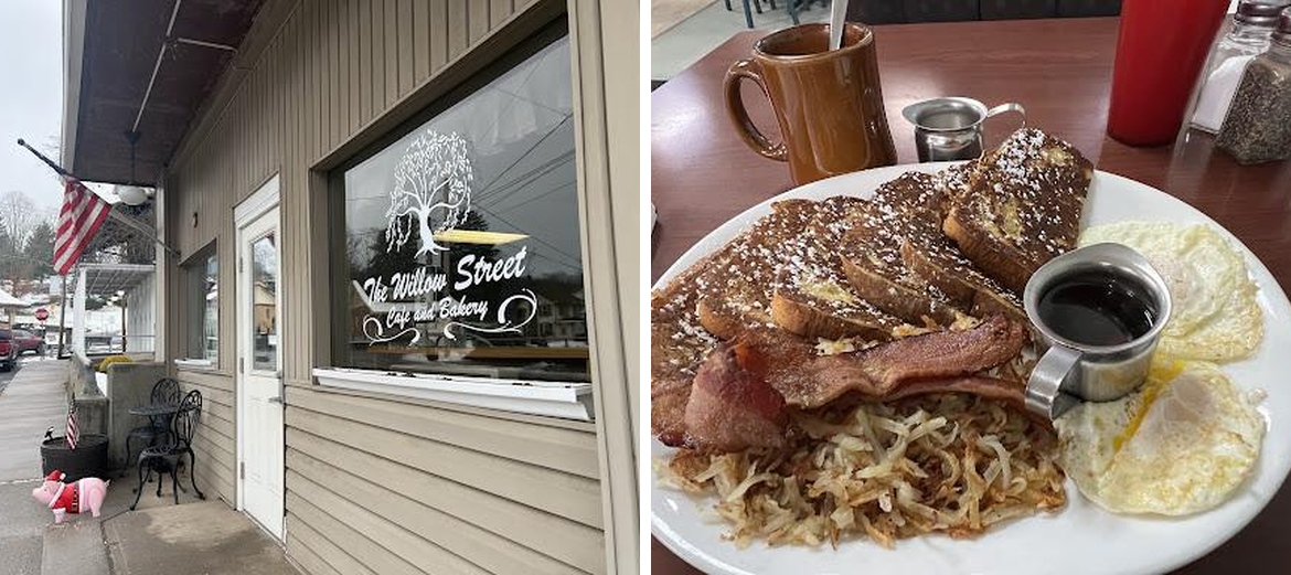 The Willow Street Cafe and Bakery Menu